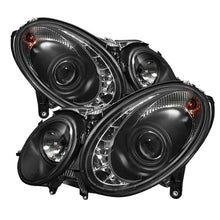Load image into Gallery viewer, Spyder Mercedes Benz E-Class 03-06 Projector Xenon/HID Model- DRL- Blk PRO-YD-MBW21103-HID-DRL-BK
