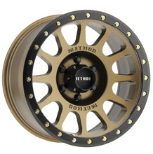 Load image into Gallery viewer, Method MR305 NV 18x9 0mm Offset 6x135 94mm CB Method Bronze/Black Street Loc Wheel

