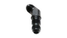 Load image into Gallery viewer, Vibrant -16AN Bulkhead Adapter 45 Deg Elbow Fitting - Anodized Black
