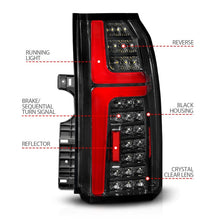 Load image into Gallery viewer, ANZO 15-20 Chevrolet Tahoe Sequential LED Tube Taillights Black
