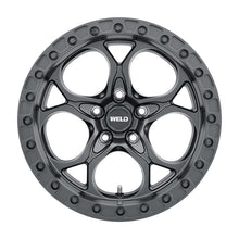Load image into Gallery viewer, Weld Off-Road W901 17X10 Ledge Beadlock5 5X127 ET-25 BS4.50 Satin Black / Black Ring 71.5
