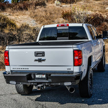 Load image into Gallery viewer, Westin 14-18 Chevrolet Silverado HDX Bandit Rear Bumper - Black
