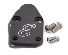 Load image into Gallery viewer, Edelbrock Fuel Pump Block-Off Plate SBC Billet Aluminum
