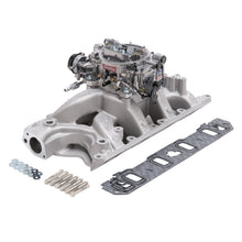 Load image into Gallery viewer, Edelbrock Manifold And Carb Kit Performer RPM Air-Gap Small Block Ford 351W Natural Finish
