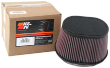 Load image into Gallery viewer, K&amp;N Universal Rubber Filter 6.25in x 4in Oval FLG / 7.375in x 5.5in Base / 6.25in x 4in Top / 5in H
