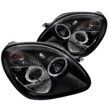 Load image into Gallery viewer, Spyder Mercedes Benz SLK 98-04 1PC Projector Halogen Model- LED Halo Blk PRO-YD-MBSLK98-1PC-HL-BK
