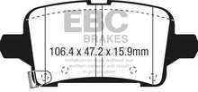 Load image into Gallery viewer, EBC 2016+ Chevrolet Malibu 1.5L Turbo (Elec PB) Yellowstuff Rear Brake Pads

