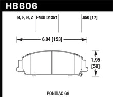 Load image into Gallery viewer, Hawk 08-09 Pontiac G8 3.6 Base/6.0 Performance Ceramic Street Front Brake Pads
