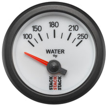 Load image into Gallery viewer, Autometer Stack 52mm 100-250 Deg F 1/8in NPTF Electric Water Temp Gauge - White
