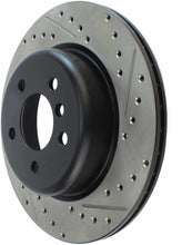 Load image into Gallery viewer, StopTech 2011-2013 BMW 535i / 2012-2016 BMW 640i Slotted &amp; Drilled Rear Left Brake Rotor
