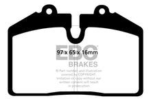 Load image into Gallery viewer, EBC 92-93 Porsche 911 (964) 3.6 Carrera RS America Yellowstuff Front Brake Pads
