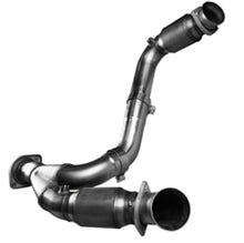 Load image into Gallery viewer, Kooks 99-06 GM 1500 Series 3in x OEM Out GREEN Cat SS Y Pipe Kooks HDR Req
