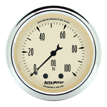 Load image into Gallery viewer, AutoMeter Gauge Kit 5 Pc. 3-1/8in. &amp; 2-1/16in. Mech. Speedo. Wtmp &amp; Oilp Antq Beige
