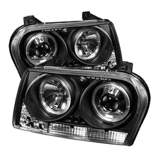 Load image into Gallery viewer, Spyder Chrysler 300 09-10 Projector Headlights LED Halo LED Blk (Not Included) PRO-YD-C309-HL-BK
