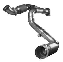 Load image into Gallery viewer, Kooks 07-08 GM 1500 3in x OEM Out GREEN Cat SS Y Pipe Kooks HDR Req
