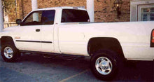Load image into Gallery viewer, N-Fab Nerf Step 97-01 Dodge Ram 1500/2500/3500 Quad Cab 8ft Bed - Gloss Black - Bed Access - 3in
