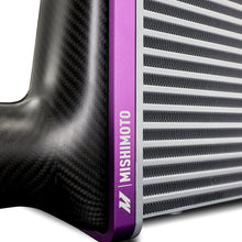 Load image into Gallery viewer, Mishimoto Universal Carbon Fiber Intercooler - Gloss Tanks - 450mm Silver Core - S-Flow - DG V-Band

