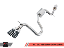 Load image into Gallery viewer, AWE Tuning VW MK7 Golf 1.8T Touring Edition Exhaust w/Chrome Silver Tips (90mm)
