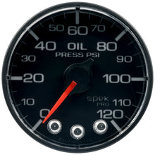 Load image into Gallery viewer, Autometer Spek-Pro 52.4mm 0-120 PSI Digital Stepper Motor Oil Pressue Gauge
