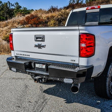Load image into Gallery viewer, Westin 14-18 Chevrolet Silverado HDX Bandit Rear Bumper - Black
