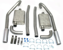 Load image into Gallery viewer, JBA 65-70 Ford Mustang 260-428 409SS Dual Turn Down Under Rear Valance Header Back Exhaust
