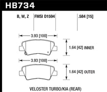 Load image into Gallery viewer, Hawk 13-16 Hyundai Veloster / 13-16 Hyundai Elantra Performance Ceramic Rear Brake Pads
