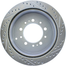 Load image into Gallery viewer, StopTech Select Sport 13-17 Toyota Land Cruiser Drilled / Slotted Rear Passenger-Side Brake Rotor
