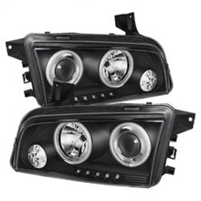 Load image into Gallery viewer, Spyder Dodge Charger 06-10 Projector Headlights Halogen Model CCFL Halo LED Blk PRO-YD-DCH05-CCFL-BK
