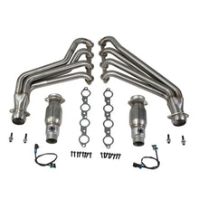 Load image into Gallery viewer, BBK 10-15 Camaro LS3 L99 Long Tube Exhaust Headers With Converters - 1-3/4 304 Stainless
