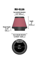 Load image into Gallery viewer, K&amp;N Universal Tapered Filter 2.75in Flange ID x 5.0625in Base OD x 3.5in Top OD x 4in Height
