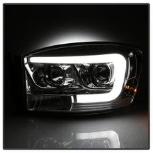 Load image into Gallery viewer, Spyder Dodge Ram 1500 06-08 V2 Projector Headlights - Light Bar DRL - Chrome (PRO-YD-DR06V2-LB-C)
