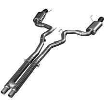 Load image into Gallery viewer, Kooks 15+ Mustang 5.0L 4V Convertible 3in Cat-Back w/ H-Pipe 4in Slash Cut Black Tips Exhaust
