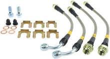 Load image into Gallery viewer, StopTech 05-06 LGT Stainless Steel Rear Brake Lines (4 Line Kit)
