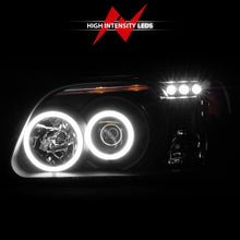 Load image into Gallery viewer, ANZO 1995-2001 Ford Explorer Projector Headlights w/ Halo Black 1 pc
