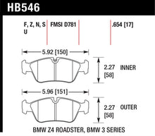 Load image into Gallery viewer, Hawk 08 BMW Z4 3.0L HPS 5.0 Front Brake Pads

