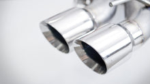Load image into Gallery viewer, Stainless Works 2016-18 Cadillac CTS-V Sedan Axleback System Dual-Mode Turbo Mufflers 4in Tips
