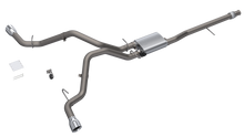 Load image into Gallery viewer, QTP 14-18 Chevy Silverado 1500 4.8L/5.3L EC/CC SB 304SS Scrmr Cat-Back Rear Split Exit w/4.5in Tips

