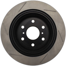 Load image into Gallery viewer, StopTech PowerSlot Chevrolet Avalanche/Silverado/Suburban/Tahoe / GMC Yukon Left Slotted Rear Rotor
