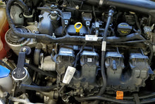Load image into Gallery viewer, J&amp;L 13-19 Ford Fusion 2.0L EcoBoost Passenger Side Oil Separator 3.0 - Clear Anodized
