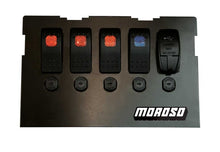 Load image into Gallery viewer, Moroso 99-04 Mazda Miata NB Radio Pocket Block Off Plate With Switches
