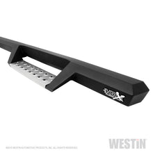 Load image into Gallery viewer, Westin 14-18 Chevrolet Silverado 1500 DC 6.5ft Bed HDX Stainless Drop W2W Nerf Step Bars - Tex. Blk
