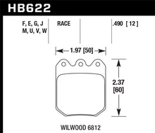 Load image into Gallery viewer, Hawk Wilwood DLS 6812 Black Race Brake Pads

