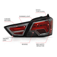 Load image into Gallery viewer, ANZO 14-18 Chevrolet Impala LED Taillights Smoke
