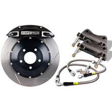 Load image into Gallery viewer, StopTech 08-10 Audi S5 Front BBK w/ Black ST-60 Calipers Slotted 380x32mm Rotors Pads Lines
