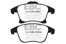 Load image into Gallery viewer, EBC 13+ Ford Fusion 1.6 Turbo Greenstuff Front Brake Pads

