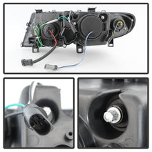 Load image into Gallery viewer, Spyder BMW E46 3-Series 02-05 4DR Projector Headlights 1PC 3D Halo Blk PRO-YD-BMWE4602-4D-3DDRL-BK
