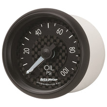 Load image into Gallery viewer, Autometer GT Series 52mm Mechanical 0-100 psi Oil Pressure Gauge
