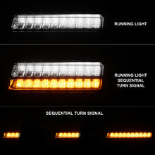 Load image into Gallery viewer, ANZO 2018-2021 Jeep Wrangler LED Side Markers Chrome Housing Smoke Lens w/ Seq. Signal Low Config
