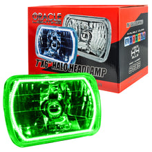 Load image into Gallery viewer, Oracle Pre-Installed Lights 7x6 IN. Sealed Beam - Green Halo
