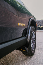 Load image into Gallery viewer, Rally Armor 2022 Rivian R1T Black UR Mud Flap w/ Tangerine Scream Logo
